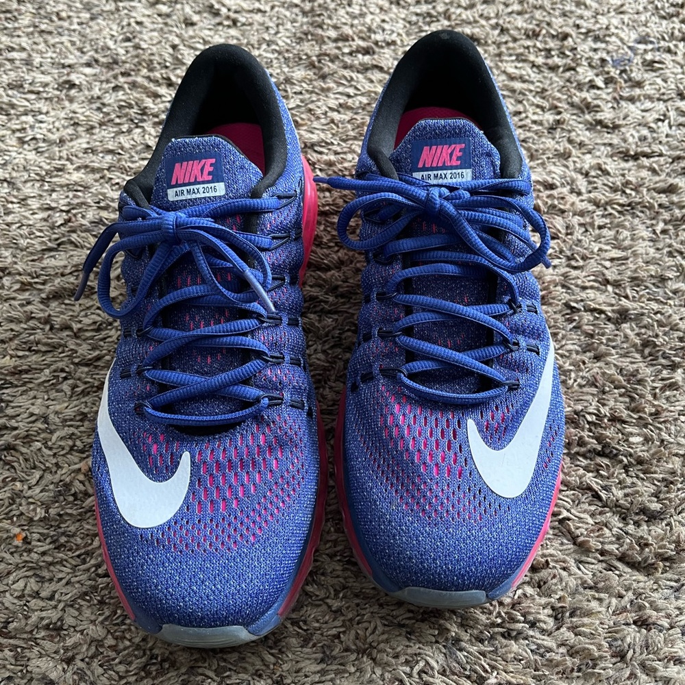 Nike AirMax 2016 Purple and hot pink. Womens size 10. Worn twice.